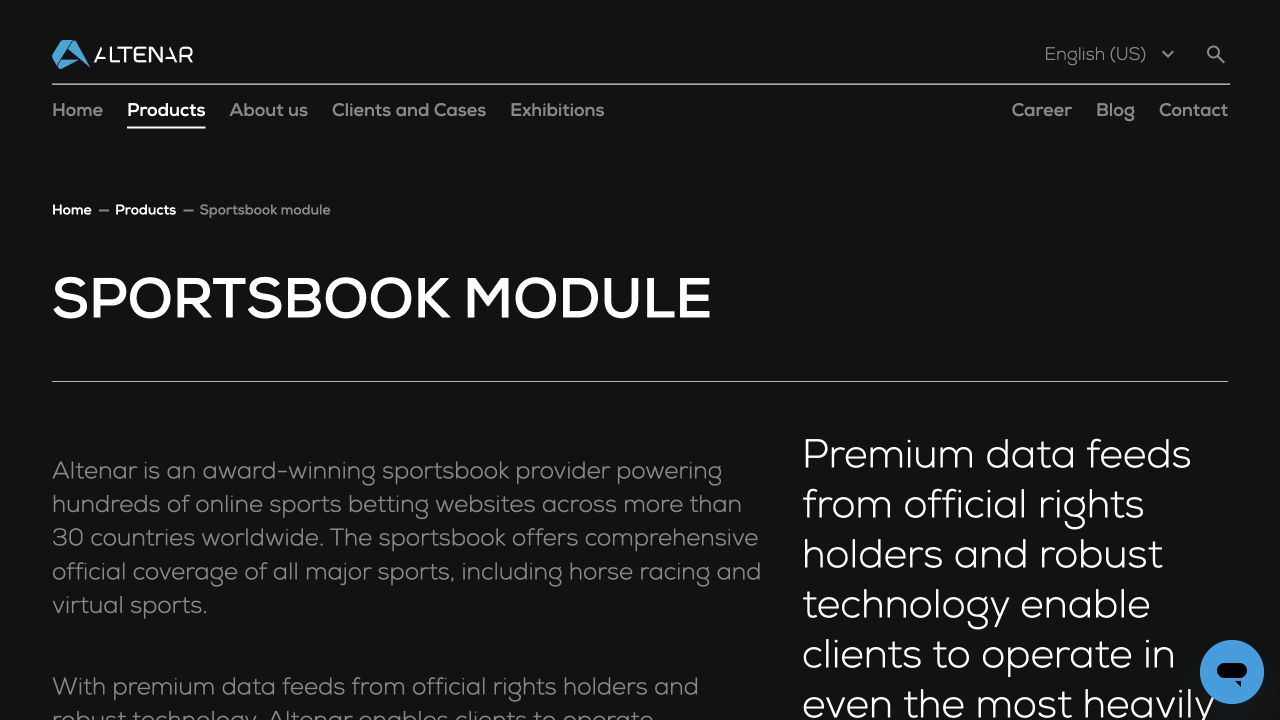 Sportsbook Module vendor screenshot