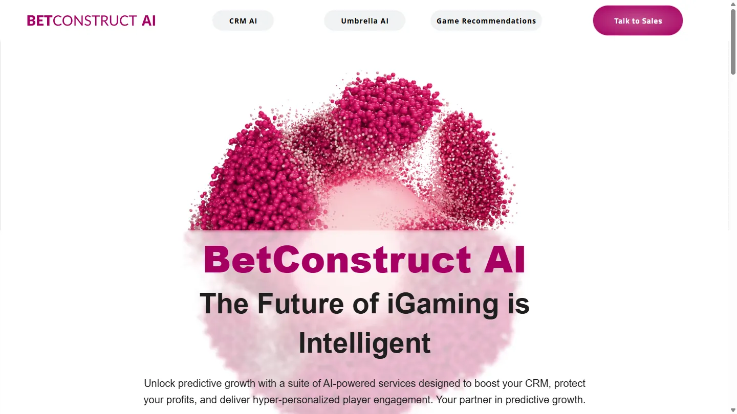 BetConstruct AI vendor screenshot
