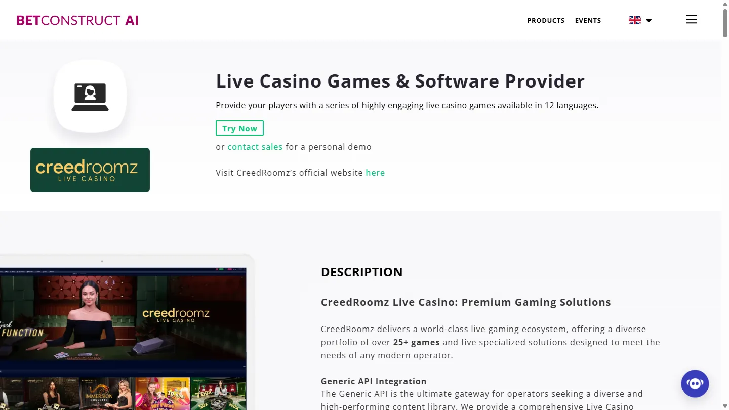 CreedRoomz vendor screenshot