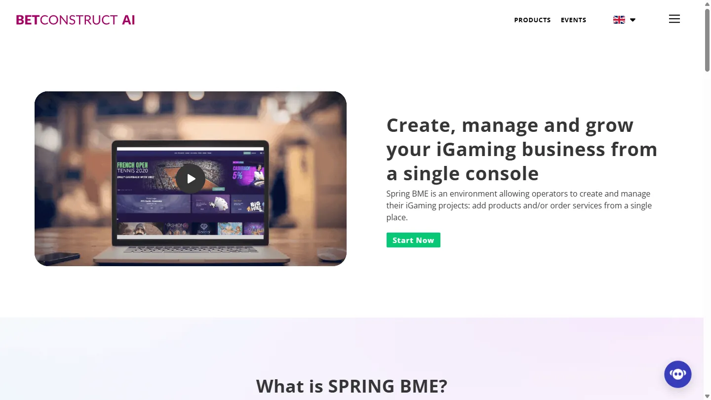 Spring Platform & Spring BME vendor screenshot