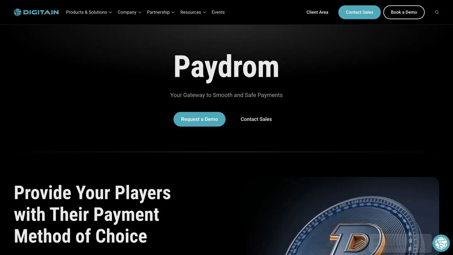 Paydrom vendor screenshot