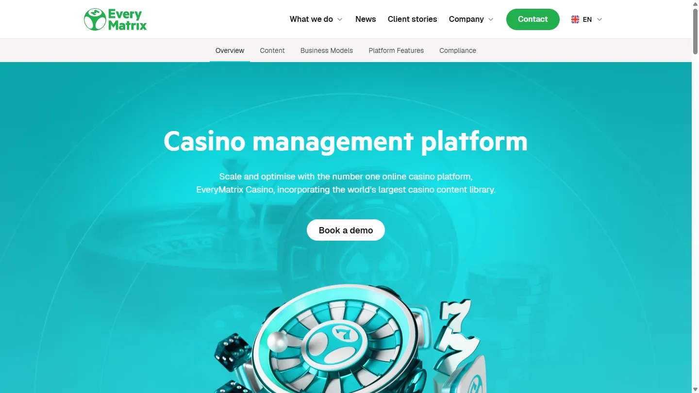 EveryMatrix Casino (CasinoEngine) vendor screenshot