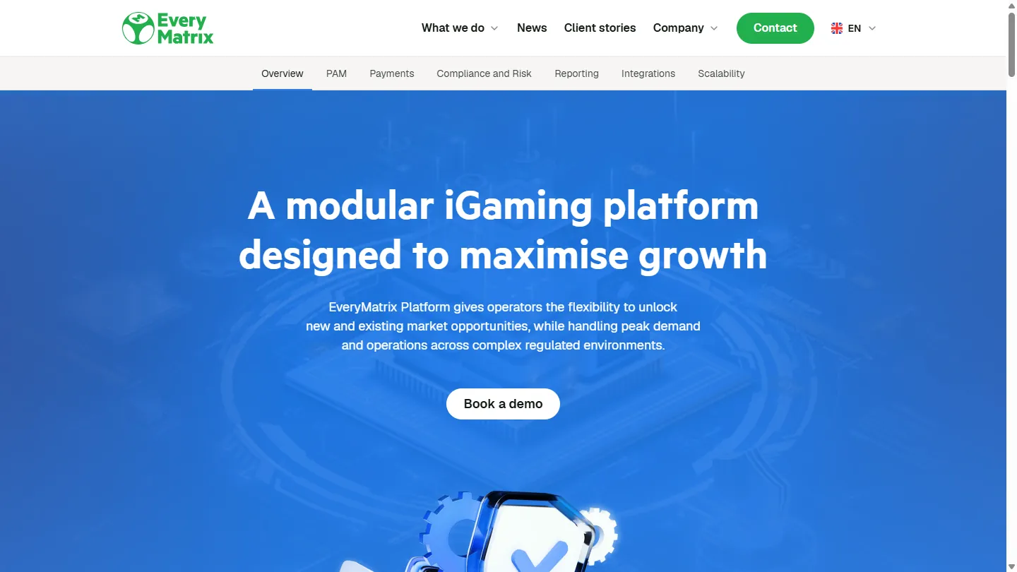 EveryMatrix Platform (GamMatrix) vendor screenshot