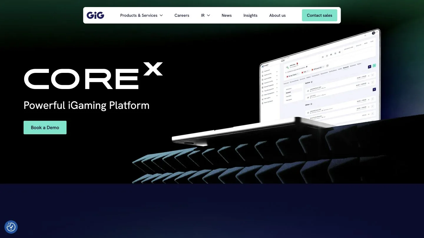 CoreX vendor screenshot