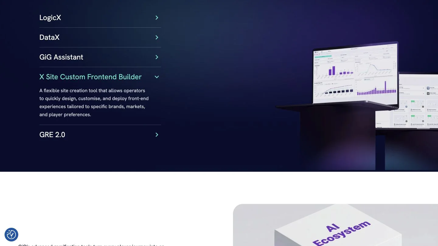 XSite vendor screenshot