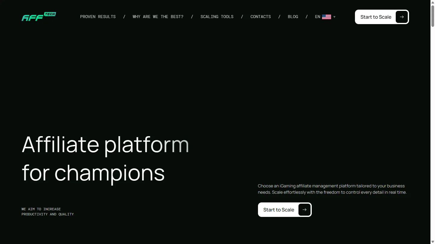 Aff.Tech vendor screenshot
