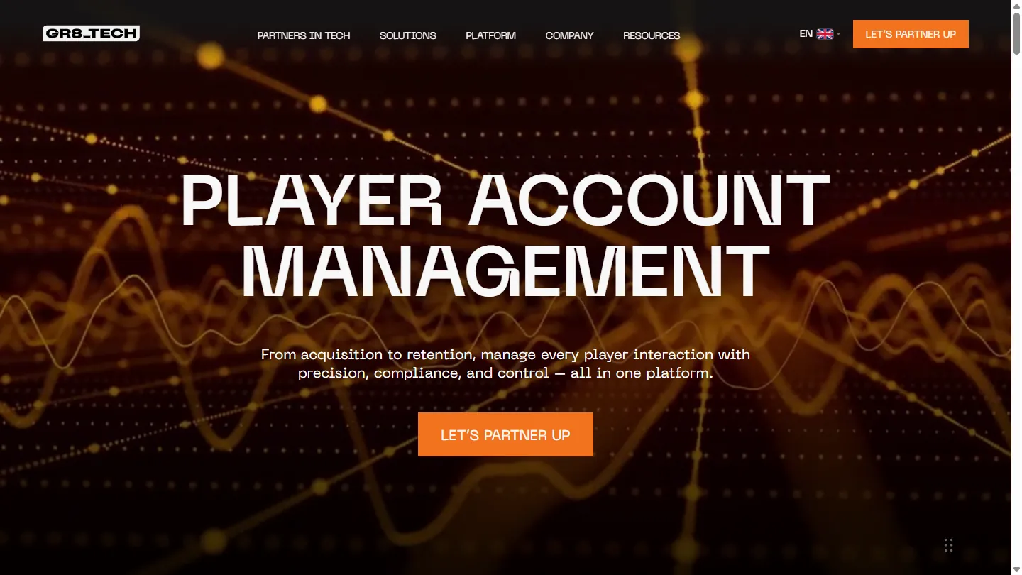 GR8 Tech Platform / PAM and UBO vendor screenshot