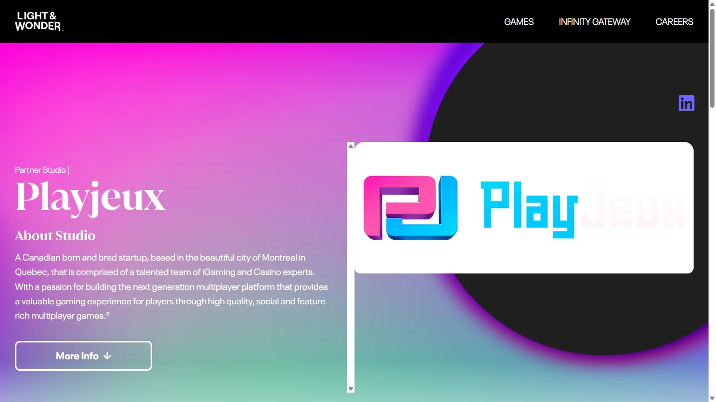 Elevate & PlayJeux vendor screenshot