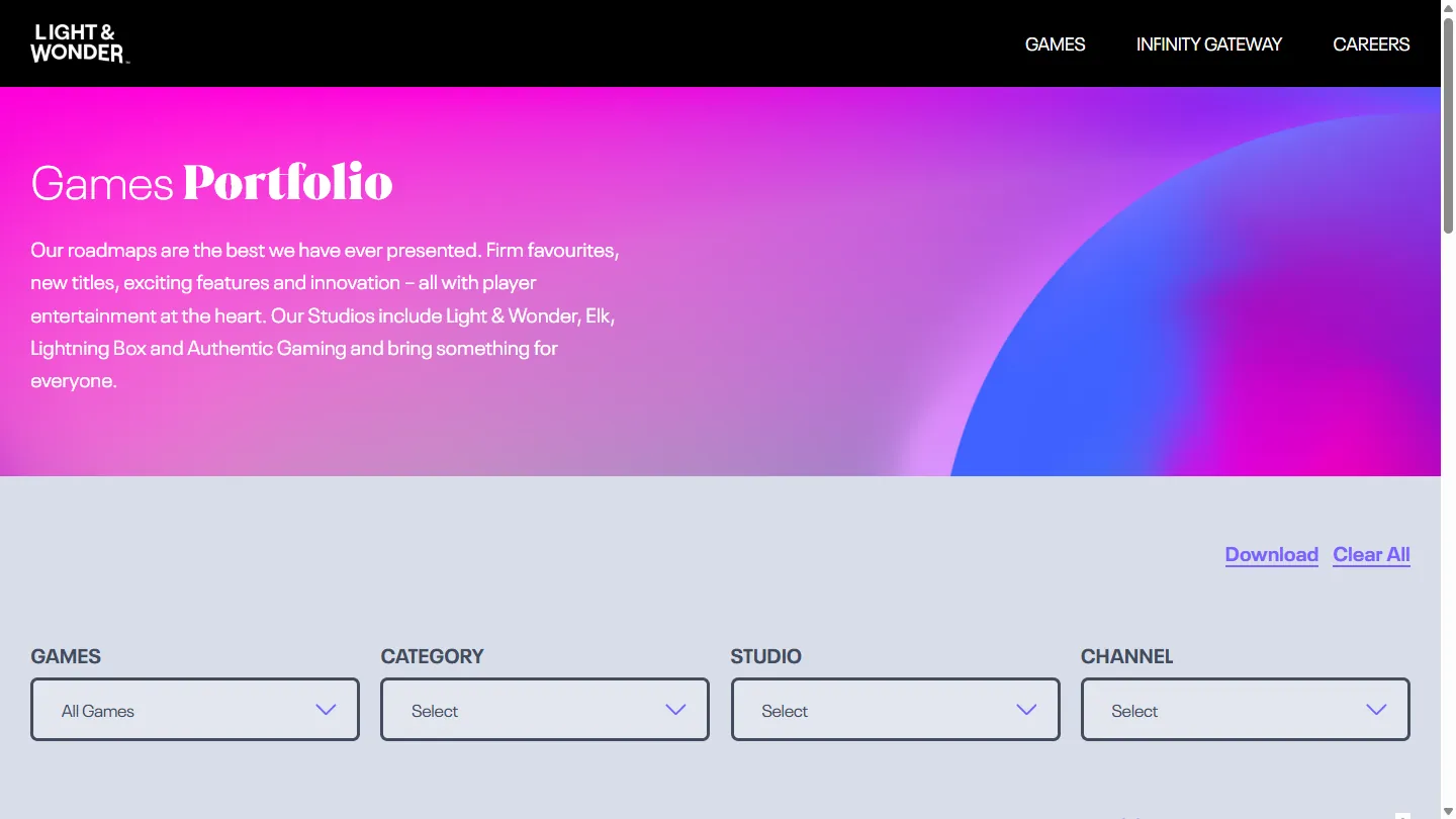 First-Party Studios & RGS vendor screenshot