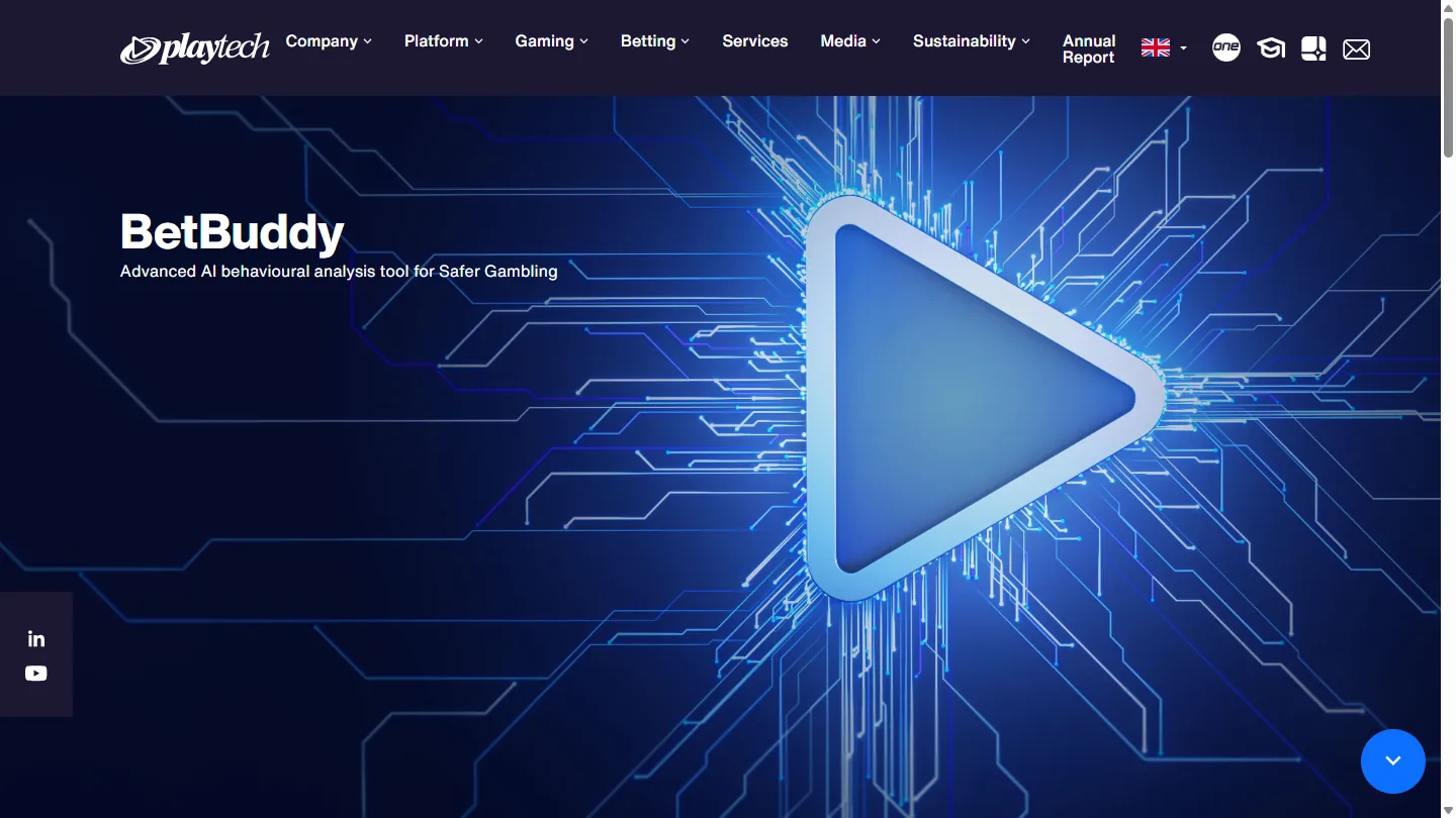 BetBuddy within Playtech Protect vendor screenshot