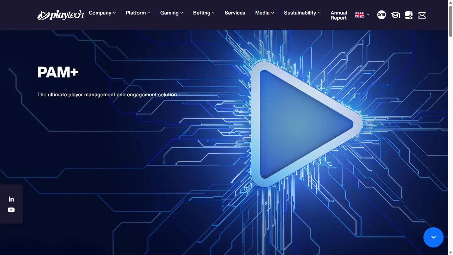 PAM+ / Player Platform vendor screenshot