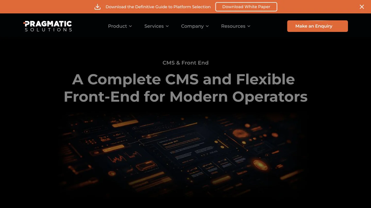 CMS & Front End vendor screenshot