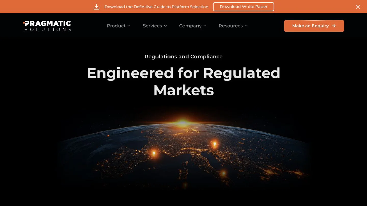 Regulation & Compliance vendor screenshot