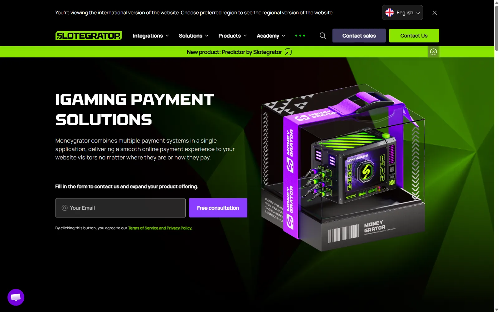 Moneygrator vendor screenshot
