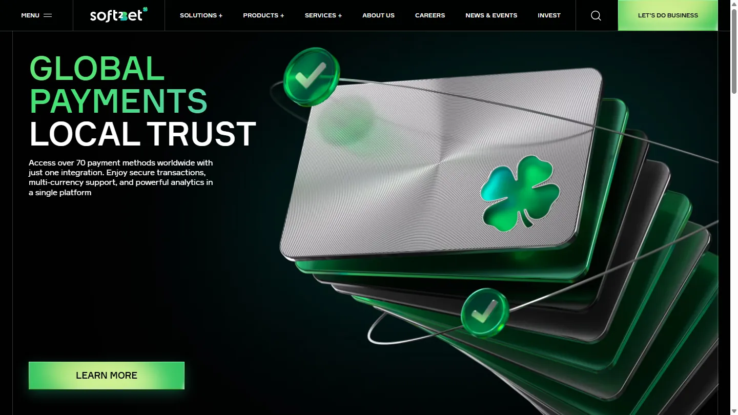Payments vendor screenshot