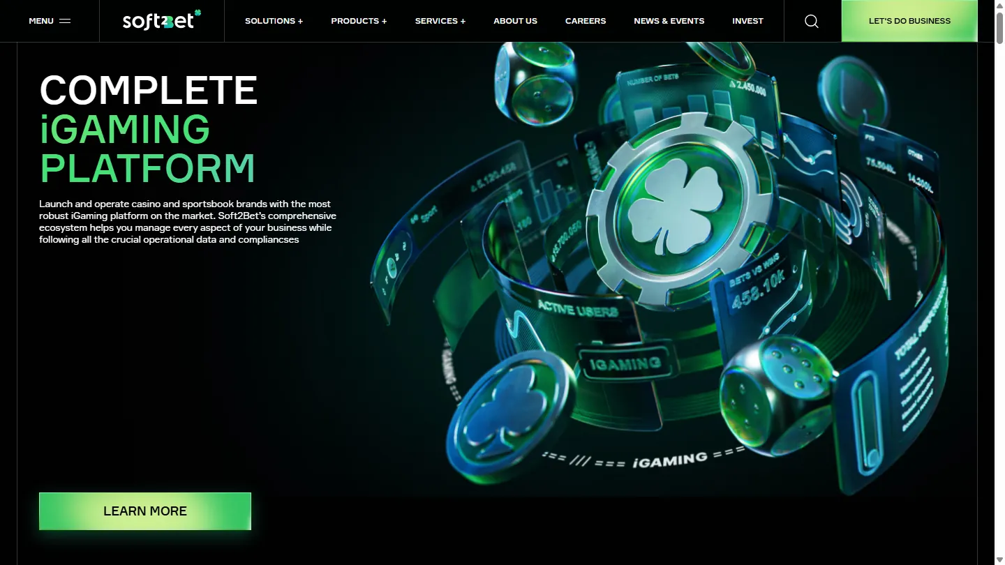 iGaming Platform vendor screenshot