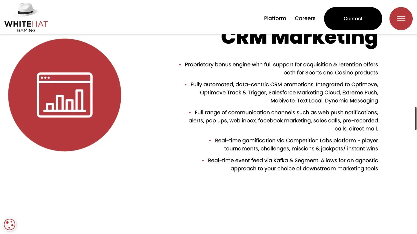 Bonus, CRM & Gamification vendor screenshot