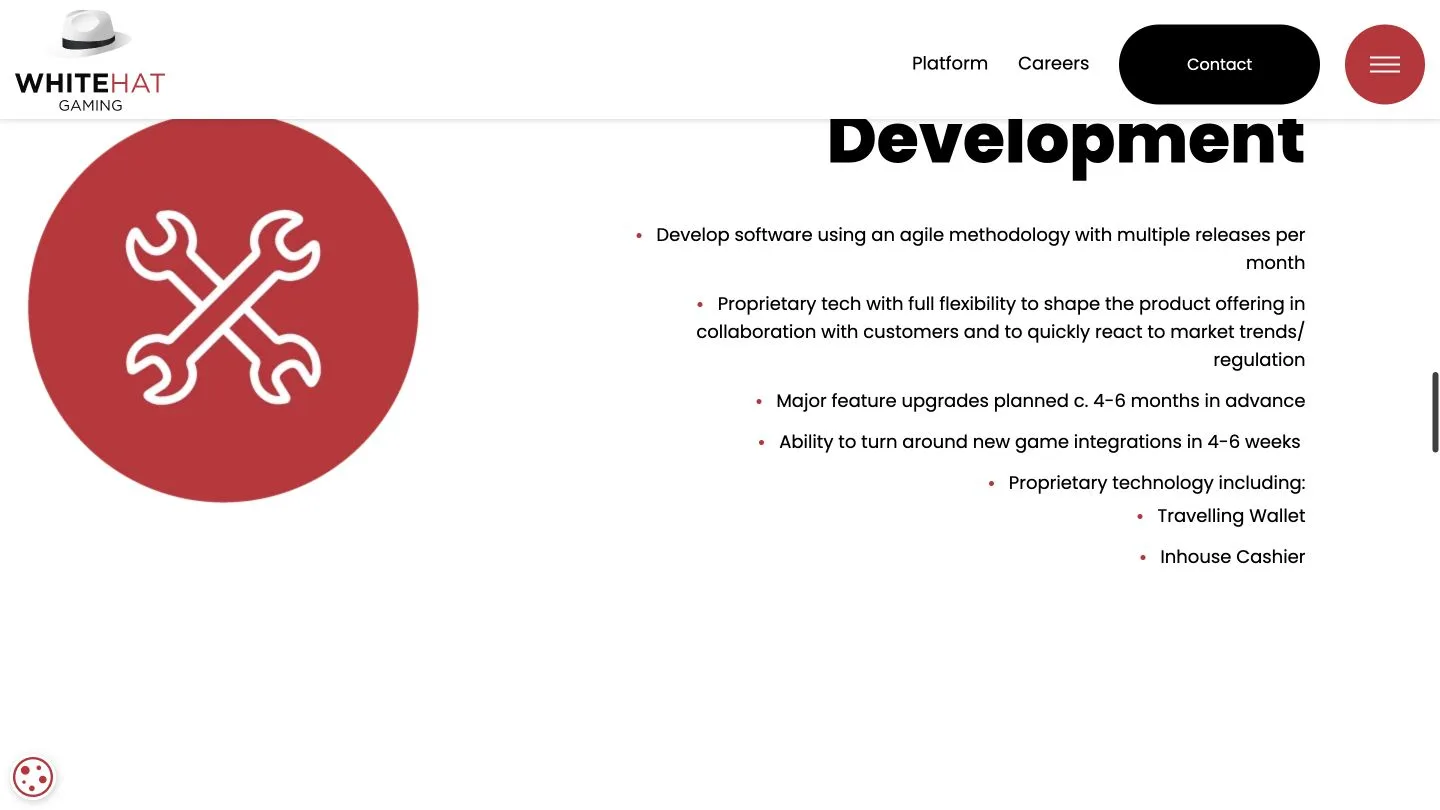 Front End & Native Apps vendor screenshot